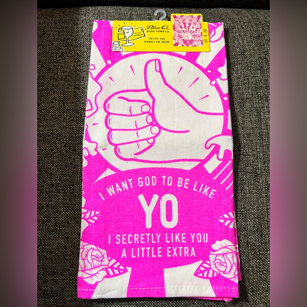 NWT Blue Q funny dish towel